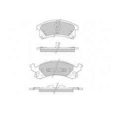 12-0893 E.T.F. Комплект тормозных колодок, дисковый тормоз
