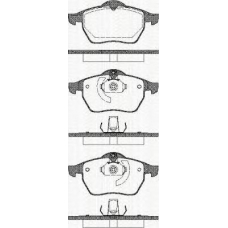 8110 24002 TRISCAN Комплект тормозных колодок, дисковый тормоз