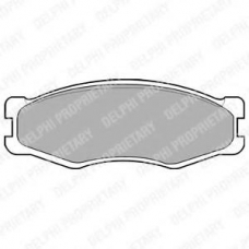 LP707 DELPHI Комплект тормозных колодок, дисковый тормоз