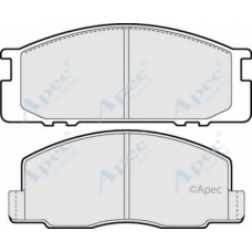 PAD673 APEC Комплект тормозных колодок, дисковый тормоз
