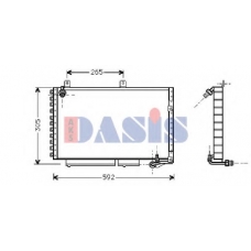 482004N AKS DASIS Конденсатор, кондиционер