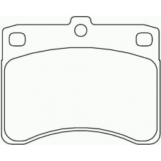 P 16 003 BREMBO Комплект тормозных колодок, дисковый тормоз