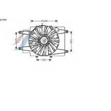 AL7505 AVA Вентилятор, охлаждение двигателя