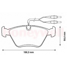 571420B BENDIX Комплект тормозных колодок, дисковый тормоз