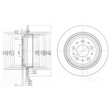 BG3419 DELPHI Тормозной диск