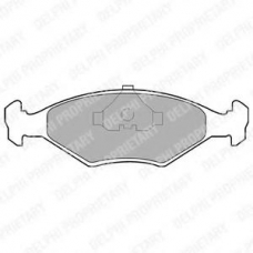 LP677 DELPHI Комплект тормозных колодок, дисковый тормоз