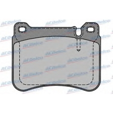 AC858681D AC Delco Комплект тормозных колодок, дисковый тормоз
