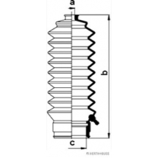 J4104001 HERTH+BUSS JAKOPARTS Комплект пылника, рулевое управление
