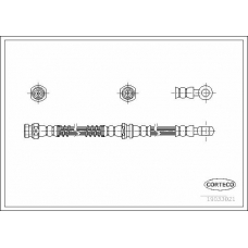 19033021 CORTECO Тормозной шланг