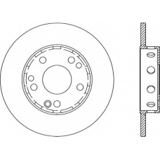 BDA1291.10 OPEN PARTS Тормозной диск