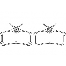 MDB2707 MINTEX Комплект тормозных колодок, дисковый тормоз