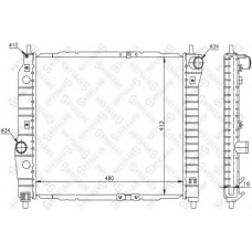 10-25193-SX STELLOX Радиатор, охлаждение двигателя