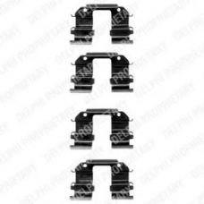 LX0372 DELPHI Комплектующие, колодки дискового тормоза