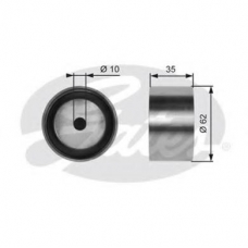 T41002 GATES Паразитный / ведущий ролик, зубчатый ремень