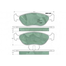 GDB1246 TRW Комплект тормозных колодок, дисковый тормоз