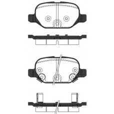 0727.32 REMSA Комплект тормозных колодок, дисковый тормоз