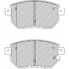 FDB1786 FERODO Комплект тормозных колодок, дисковый тормоз