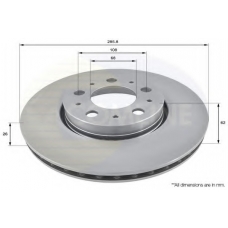 ADC1907V COMLINE Тормозной диск