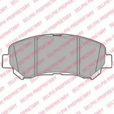 LP2031 DELPHI Комплект тормозных колодок, дисковый тормоз