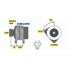 0 986 049 161 BOSCH Генератор