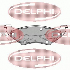 LP1156 DELPHI Комплект тормозных колодок, дисковый тормоз