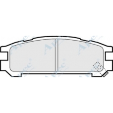 PAD748 APEC Комплект тормозных колодок, дисковый тормоз