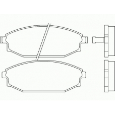 MDB2048 MINTEX Комплект тормозных колодок, дисковый тормоз