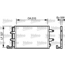 814005 VALEO Конденсатор, кондиционер