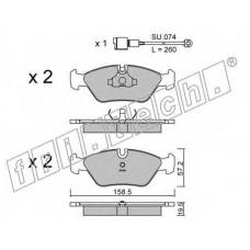 093.0W fri.tech. Комплект тормозных колодок, дисковый тормоз