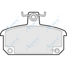 PAD325 APEC Комплект тормозных колодок, дисковый тормоз