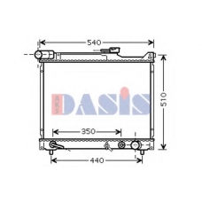 320025N AKS DASIS Радиатор, охлаждение двигателя