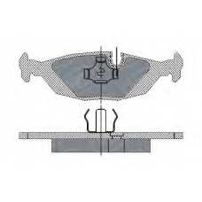 SP 147 PR SCT Комплект тормозных колодок, дисковый тормоз