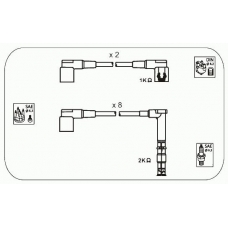 M2 JANMOR Комплект проводов зажигания