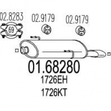 01.68280 MTS Глушитель выхлопных газов конечный