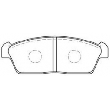 H1N008 AISIN Комплект тормозных колодок, дисковый тормоз