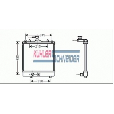 2220071 KUHLER SCHNEIDER Радиатор, охлаждение двигател