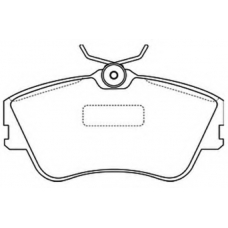 AKD-0160 ASVA Комплект тормозных колодок, дисковый тормоз