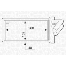 350218319000 MAGNETI MARELLI Теплообменник, отопление салона
