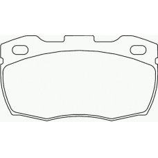 MDB2857 MINTEX Комплект тормозных колодок, дисковый тормоз