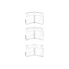 WBP23494A WAGNER LOCKHEED Комплект тормозных колодок, дисковый тормоз