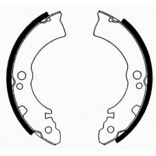 J GF-101AF JAPANPARTS Комплект тормозных колодок