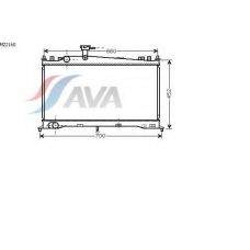 MZ2160 AVA Радиатор, охлаждение двигателя