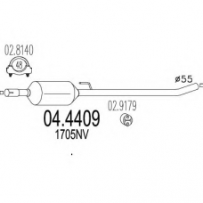 04.4409 MTS Катализатор