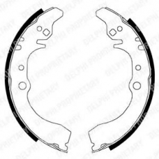 LS1823 DELPHI Комплект тормозных колодок