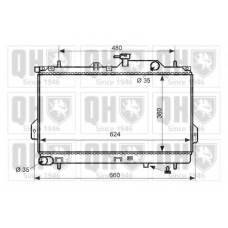 QER2197 QUINTON HAZELL Радиатор, охлаждение двигателя
