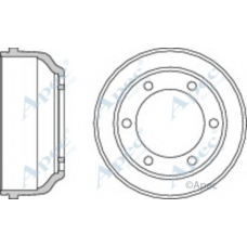 DRM9804 APEC Тормозной барабан