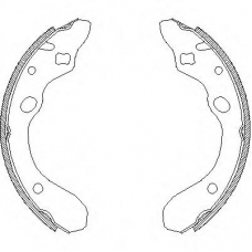 Z4147.00 WOKING Комплект тормозных колодок