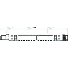 HOS3192 APEC Тормозной шланг
