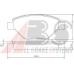 37398 OE ABS Комплект тормозных колодок, дисковый тормоз
