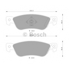0 986 AB9 251 BOSCH Комплект тормозных колодок, дисковый тормоз